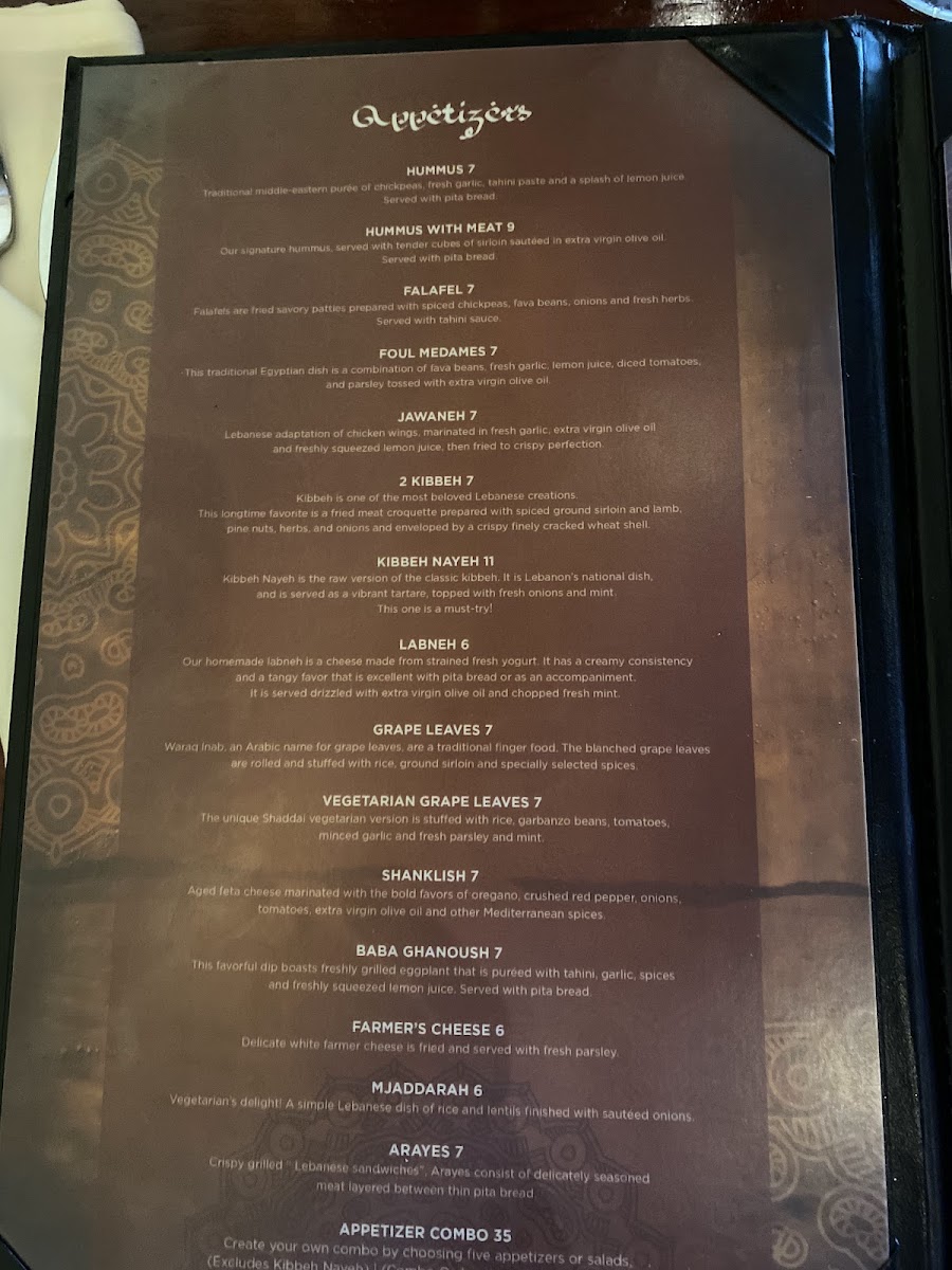Menu Shaddai Fine Lebanese Cuisine-8