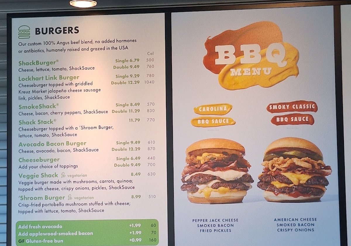 Menu Shake Shack Austin, Domain-1