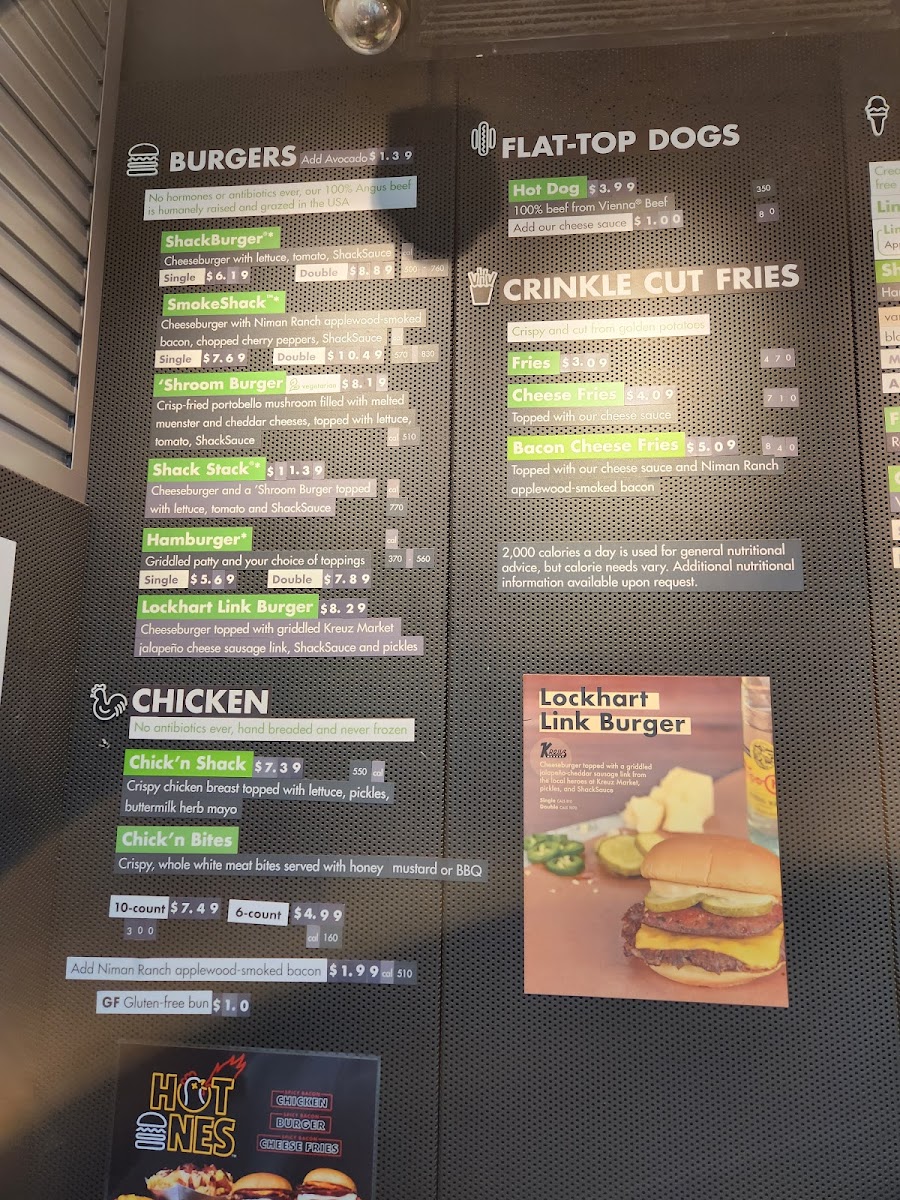 Menu Shake Shack Austin, Domain-8