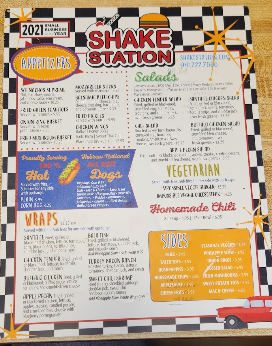 Menu Shake Station-1