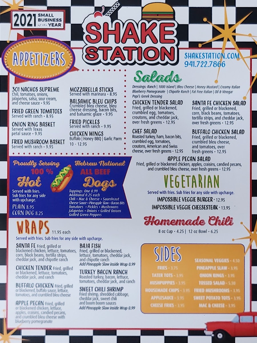 Menu Shake Station-3