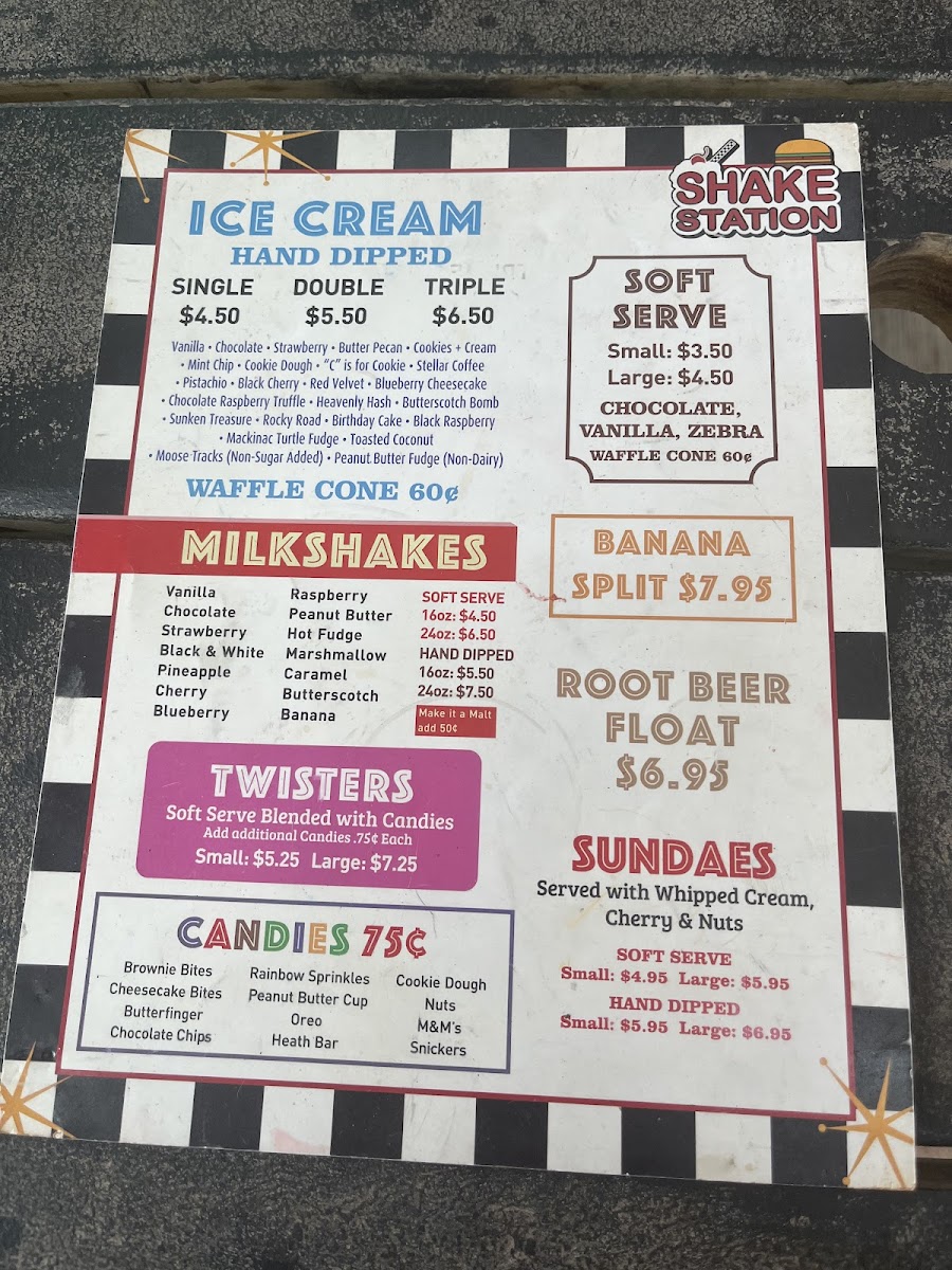 Menu Shake Station-6