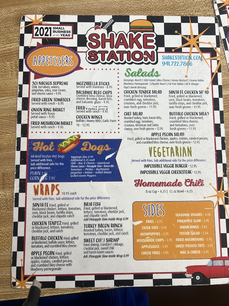 Menu Shake Station-8