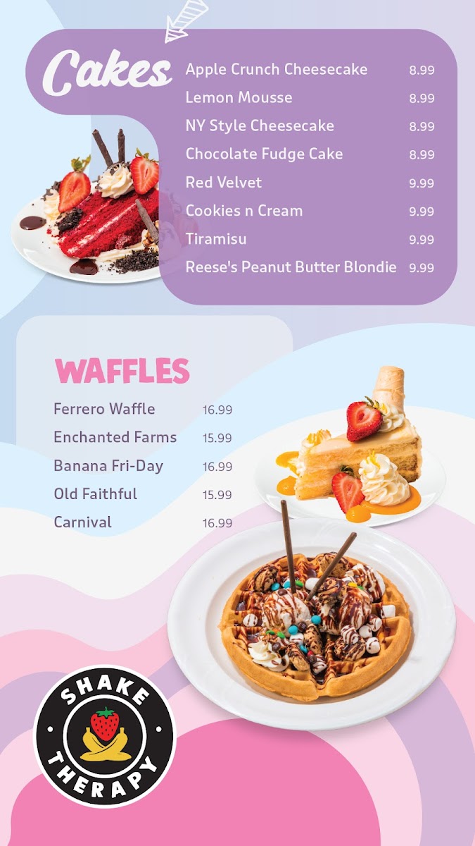 Menu Shake Therapy The Well-1