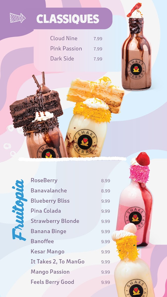 Menu Shake Therapy The Well-3
