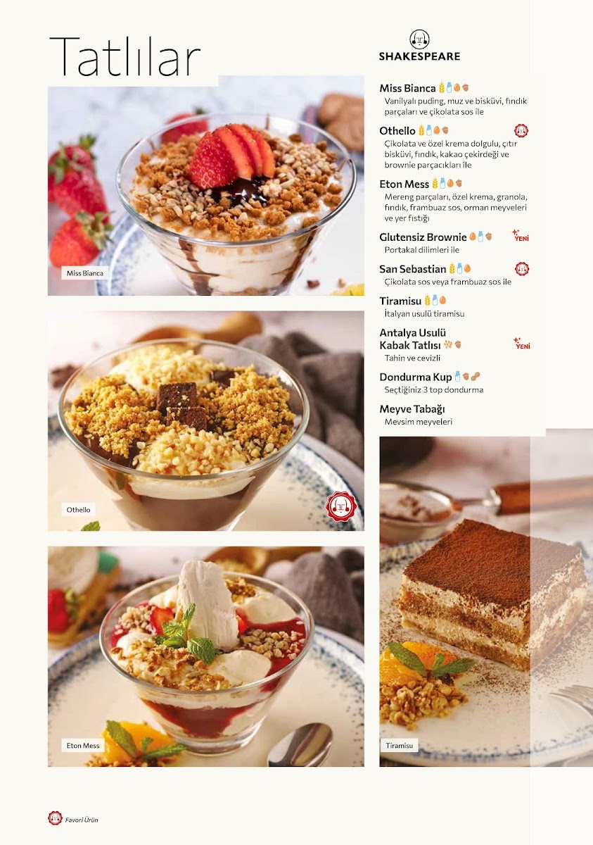 Menu Shakespeare Coffee & Bistro (5M Migros)-5