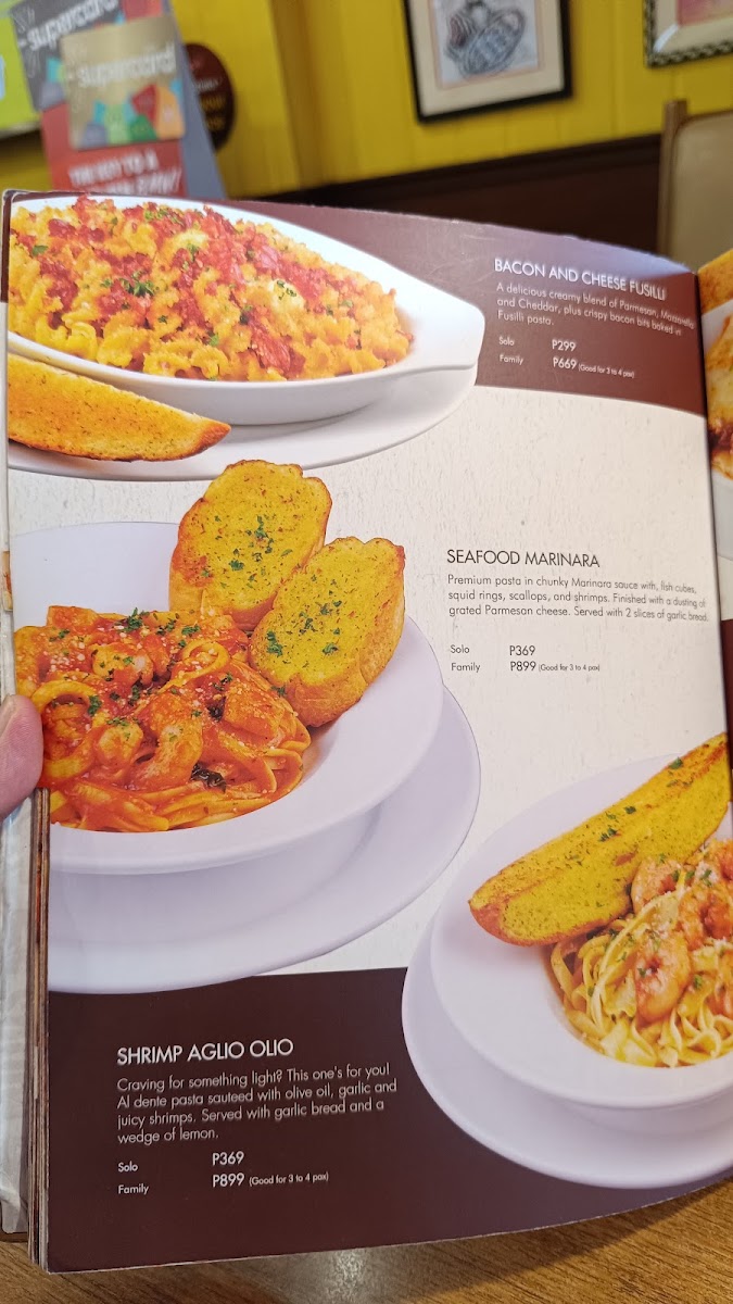Menu Shakey's Pizza Parlor - Araneta City-10