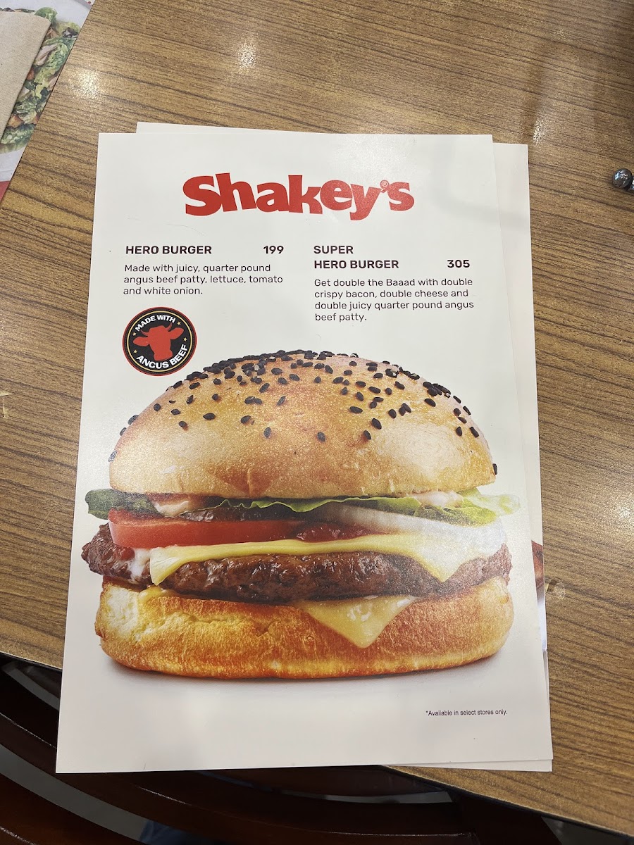 Menu Shakey's Pizza Parlor - Araneta City-2
