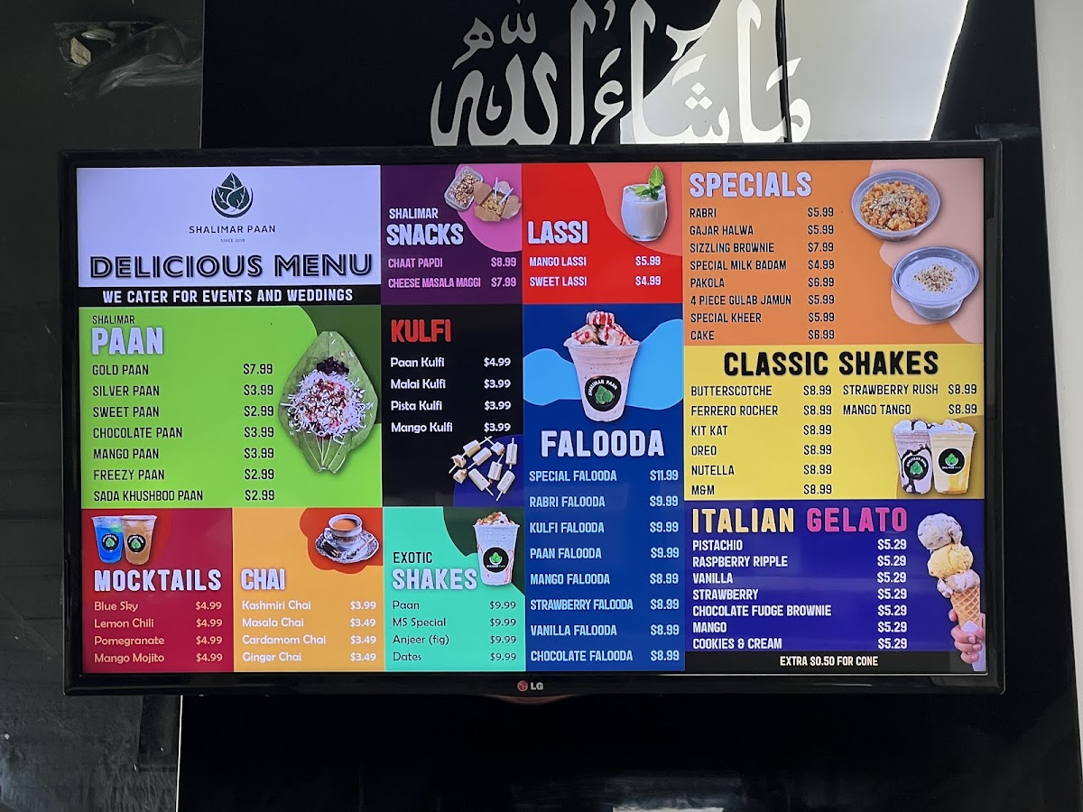 Menu Shalimar Paan & Ice Cream Bar-2