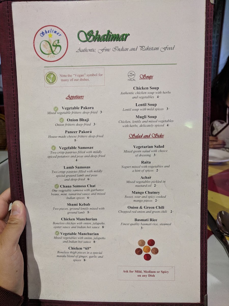 Menu Shalimar Restaurant-7