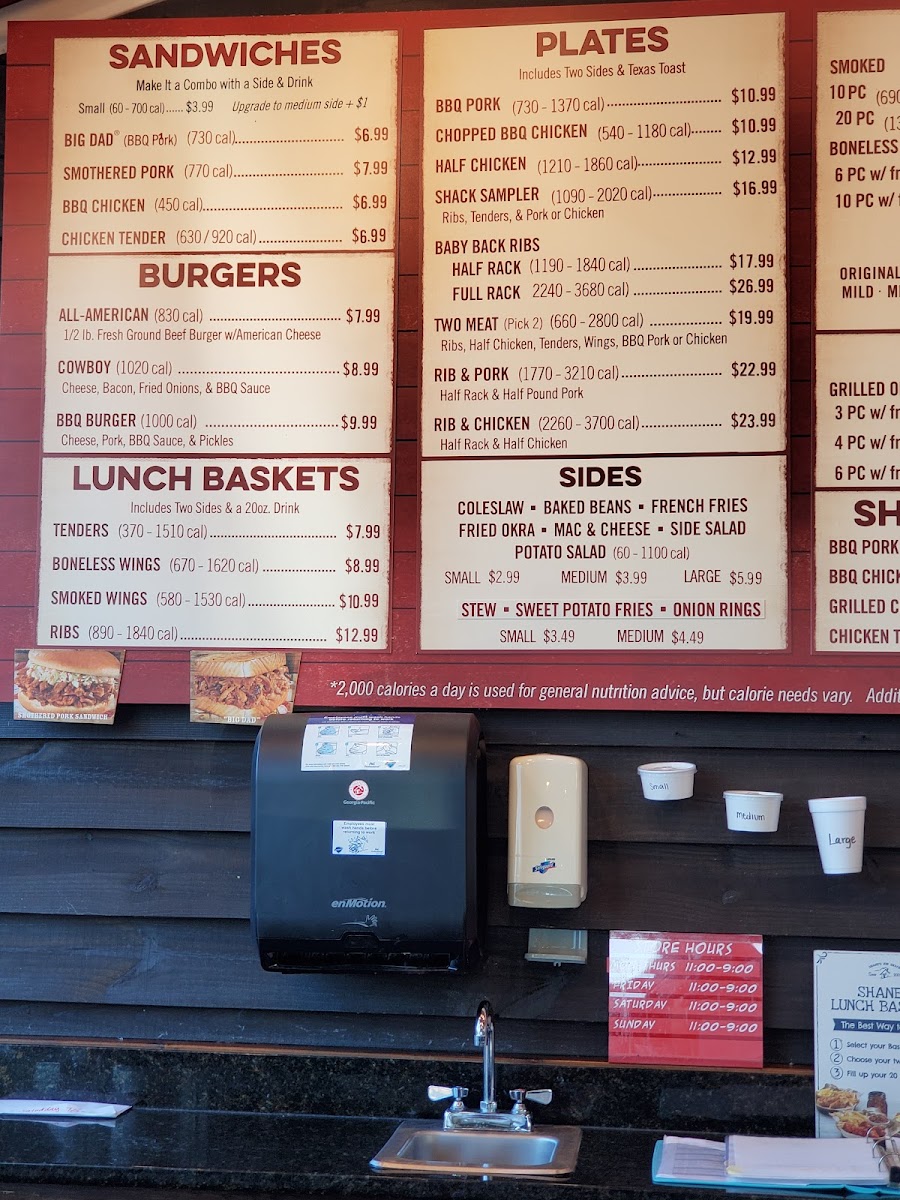 Menu Shane's Rib Shack-4