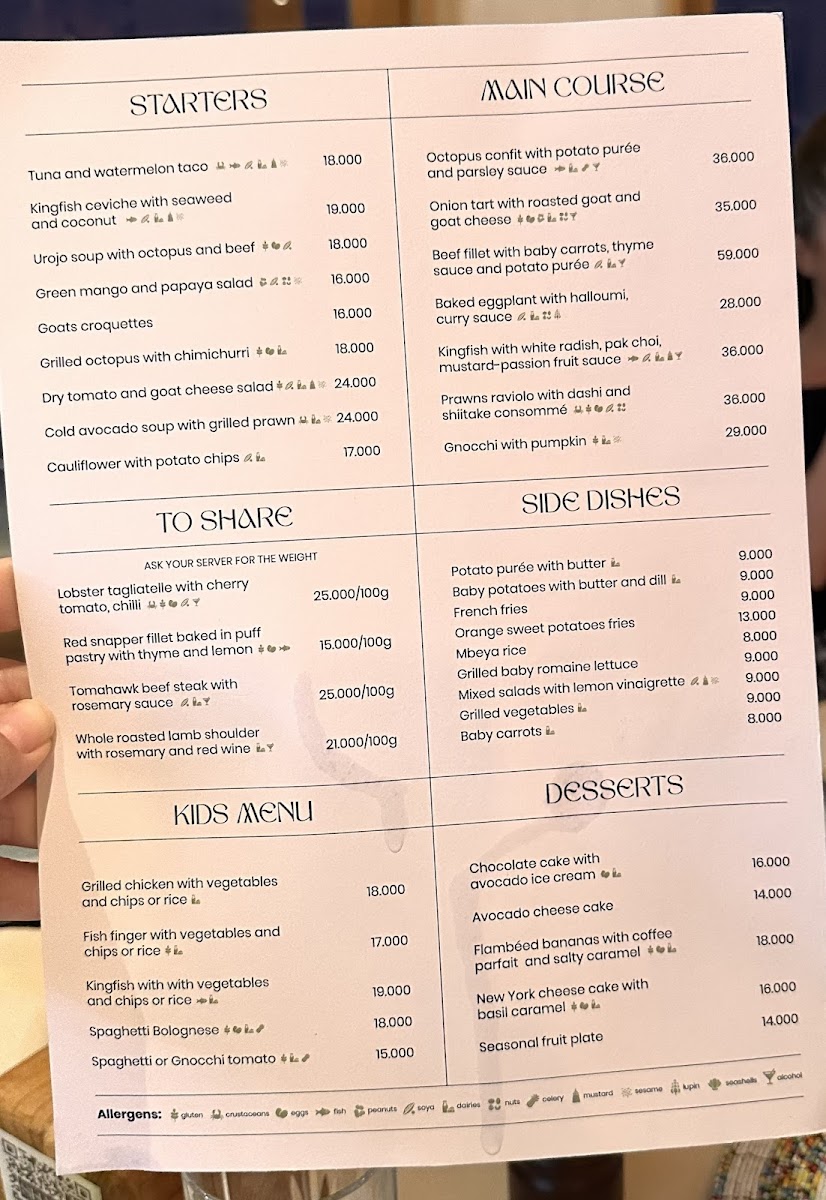 Menu Shanga Restaurant Paje-5