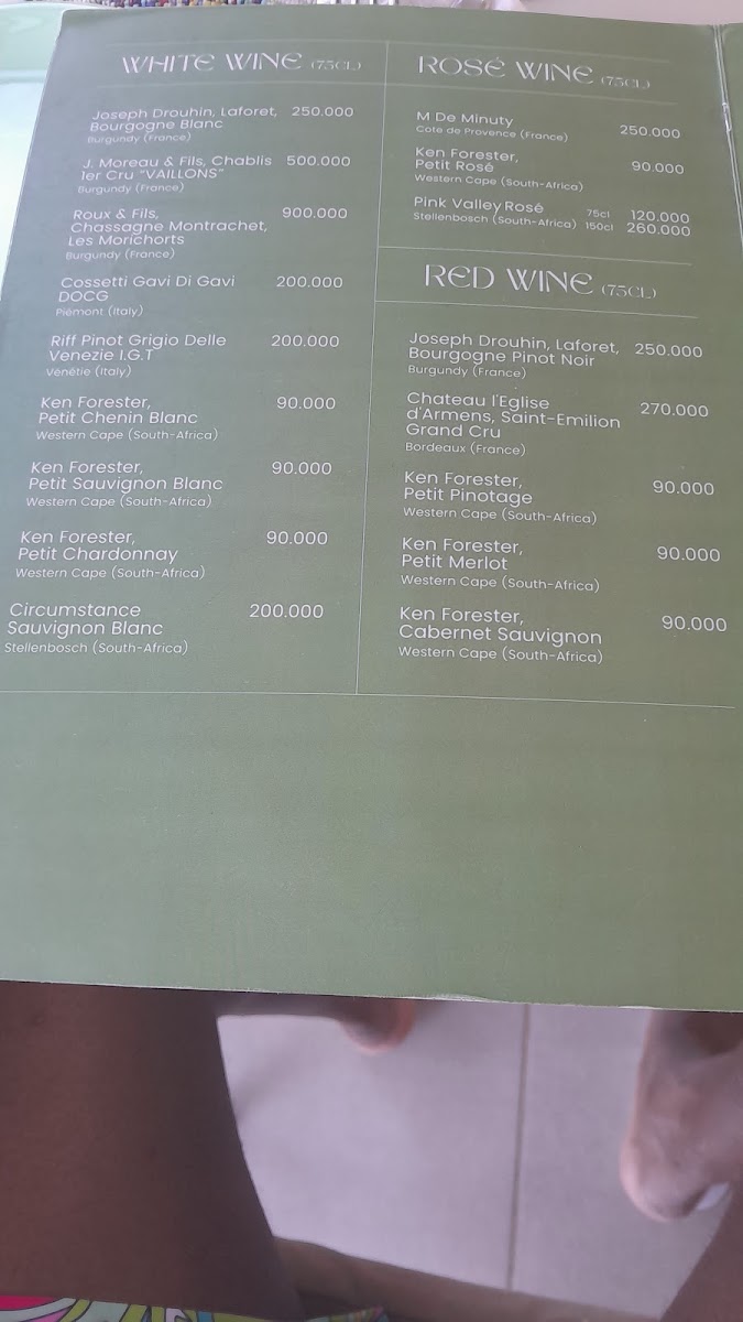 Menu Shanga Restaurant Paje-8