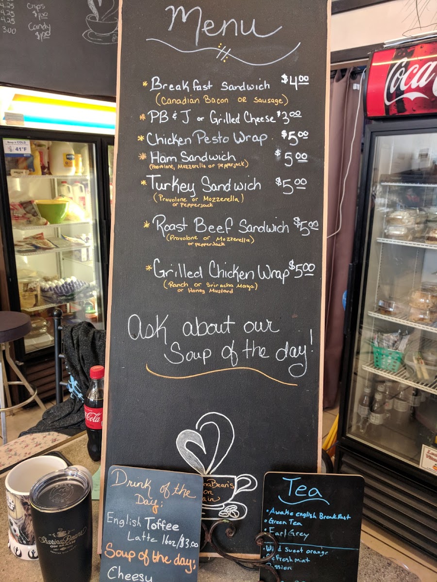Menu Sharinabean’S On Main-9