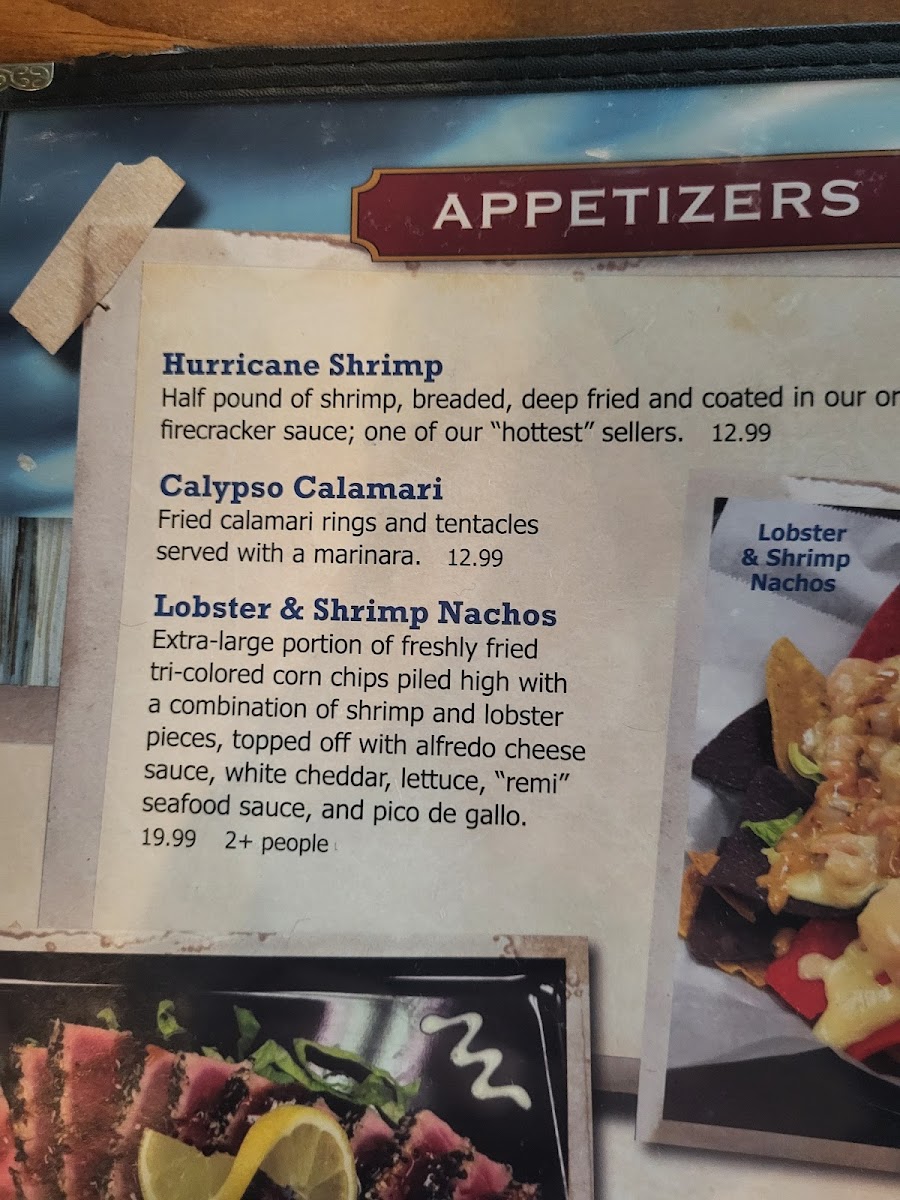 Menu Sharkey's Oceanfront Restaurant-5