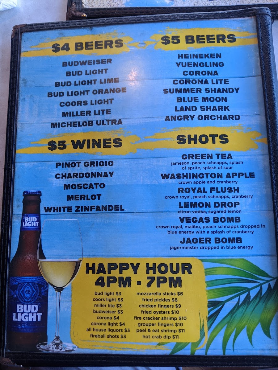 Menu Sharkey's Oceanfront Restaurant-7