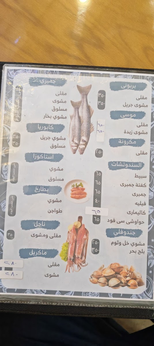 Menu Sharkfish Restaurant Luxor-4
