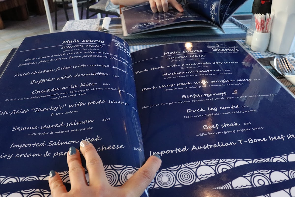 Menu Sharky Restaurant & Bar - Garden Terrace-4
