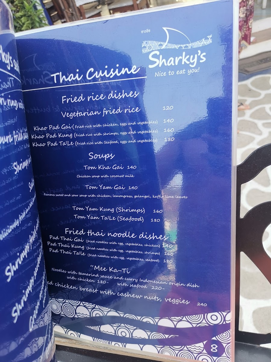 Menu Sharky Restaurant & Bar - Garden Terrace-5