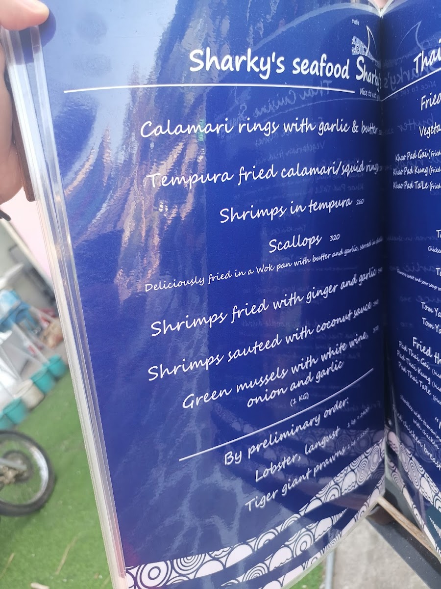 Menu Sharky Restaurant & Bar - Garden Terrace-9