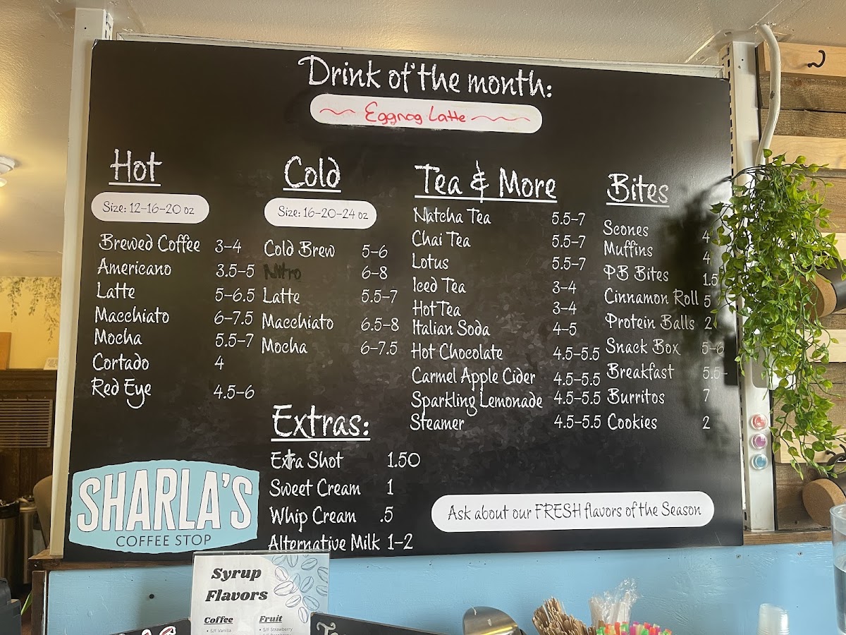 Menu Sharla's Coffee Stop-1