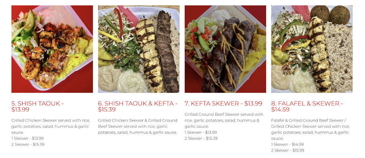 Menu Shawarma Box Plus North York-1