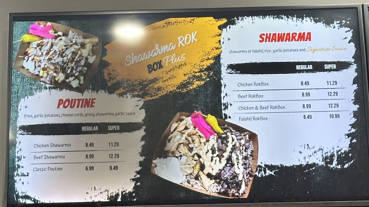 Menu Shawarma Box Plus North York-10