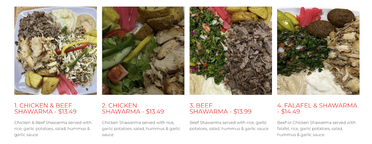Menu Shawarma Box Plus North York-3