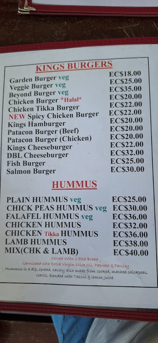 Menu Shawarma King 3 Frigate Bay-2