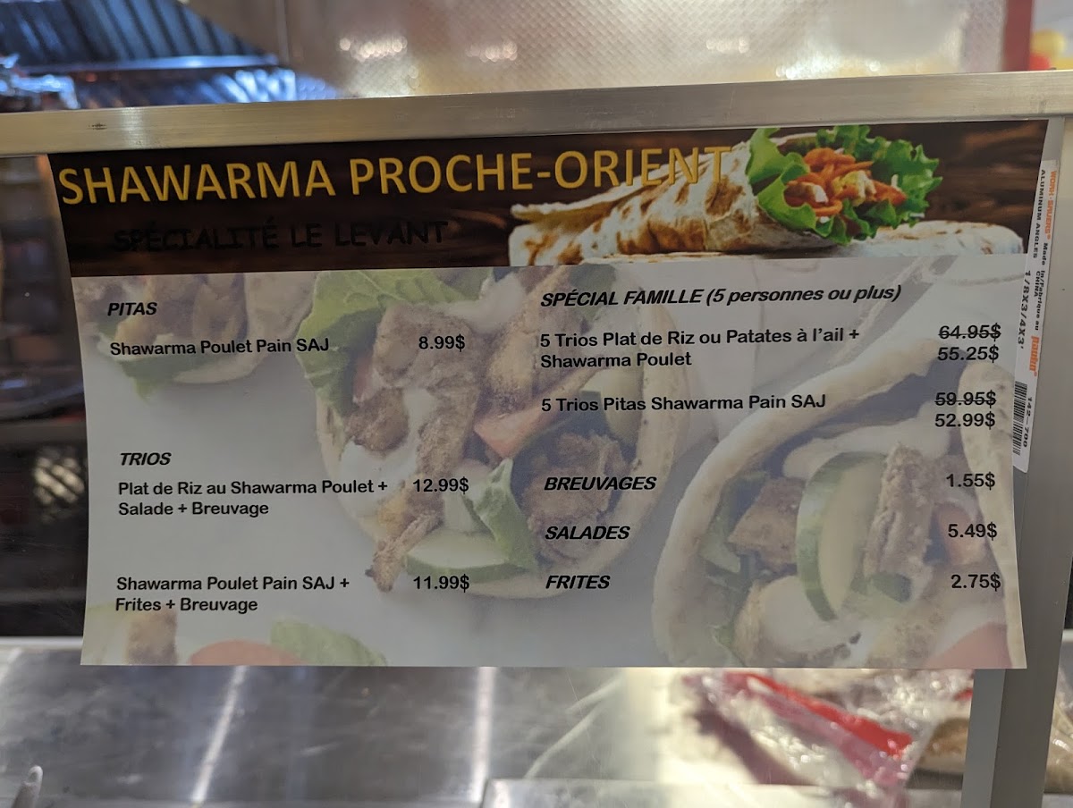 Menu Shawarma Proche-Orient-4