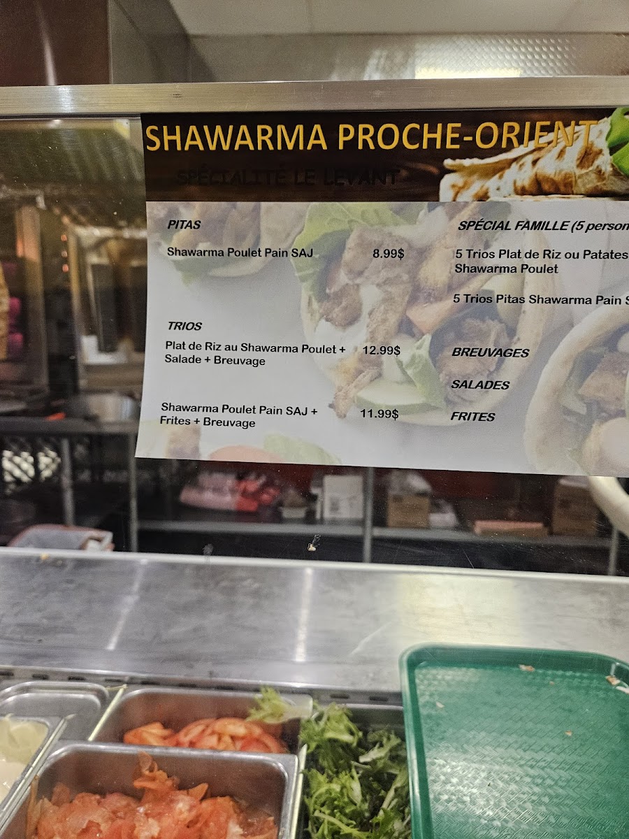 Menu Shawarma Proche-Orient-9