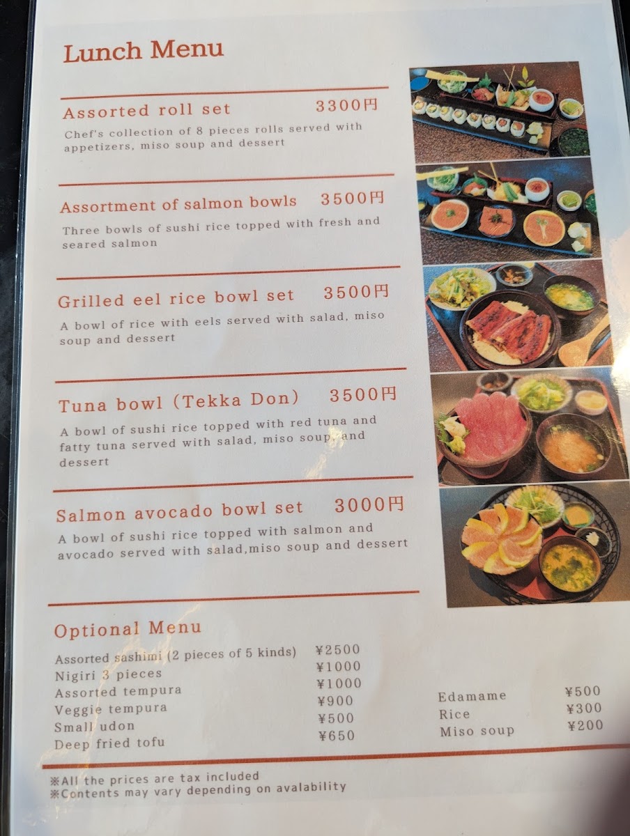 Menu Shaw's Sushi Bar & Dining-7