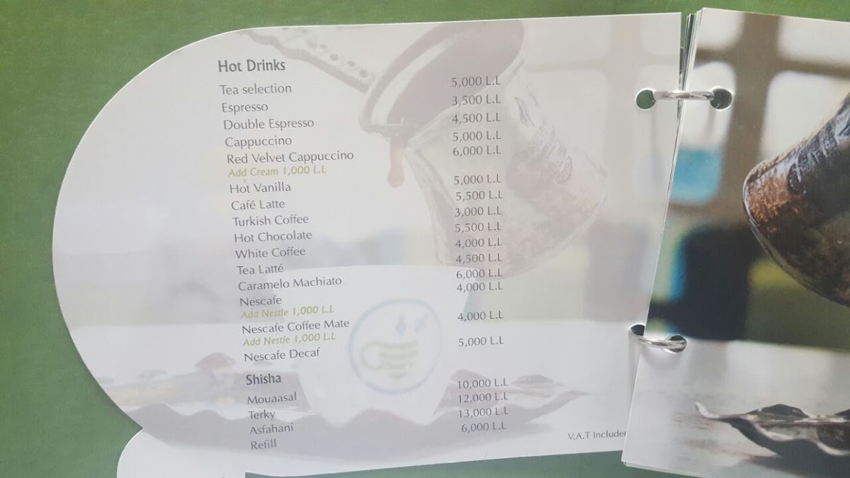 Menu Shay W Aassal شاي وعسل-6