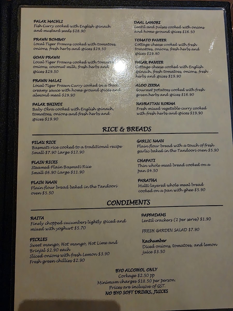 Menu Shehnai Tandoori Indian Restaurant-1