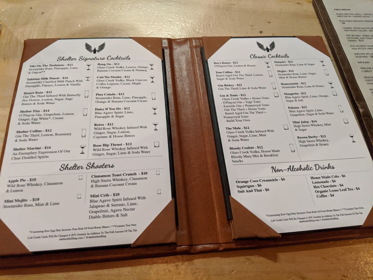 Menu Shelter Distilling-10