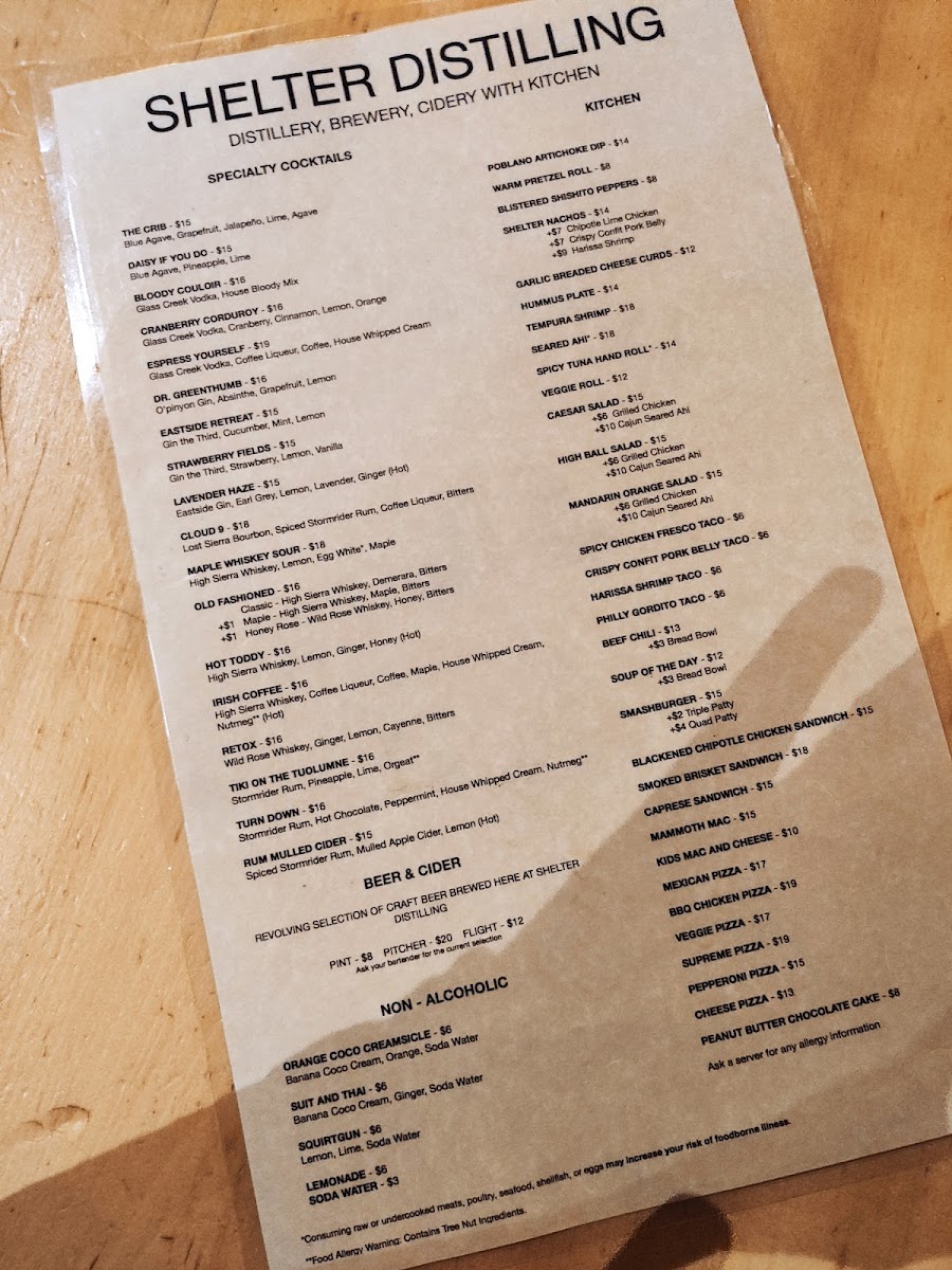 Menu Shelter Distilling-3