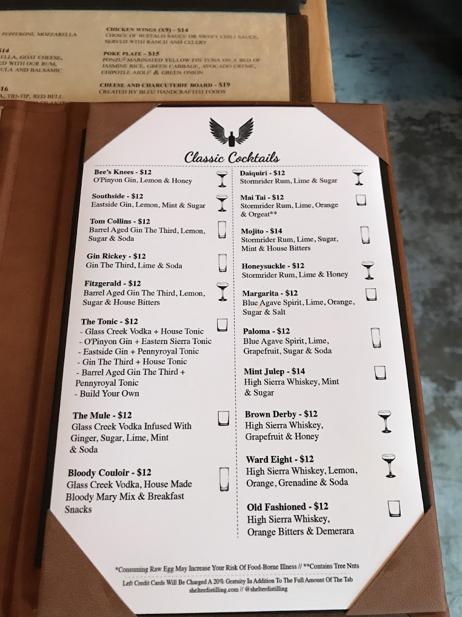 Menu Shelter Distilling-9