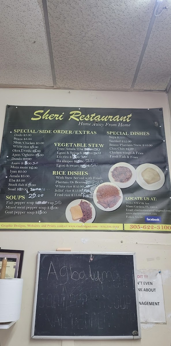 Menu Sheri African Restaurant-2