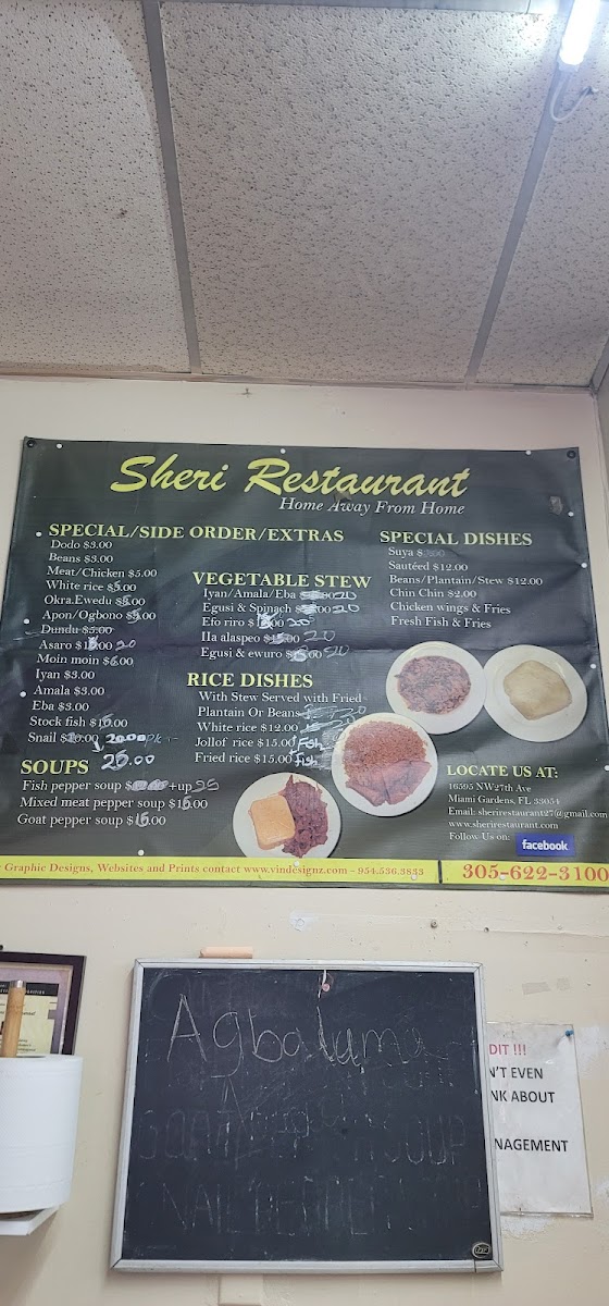 Menu Sheri African Restaurant-3