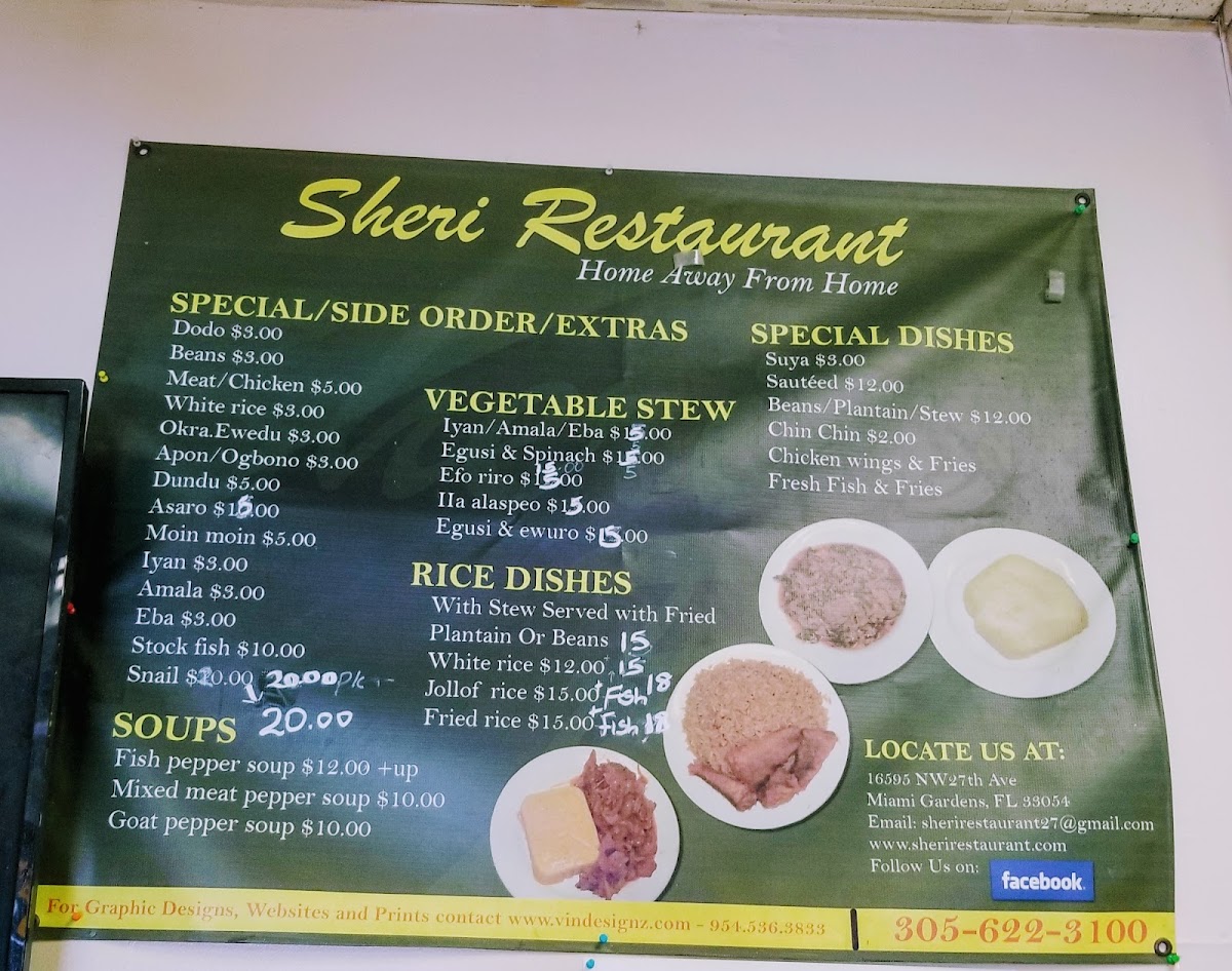 Menu Sheri African Restaurant-4