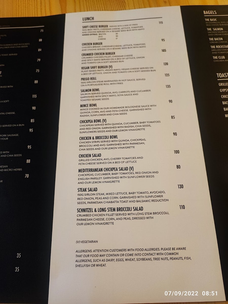 Menu Shift Espresso Bar | Glengariff-7