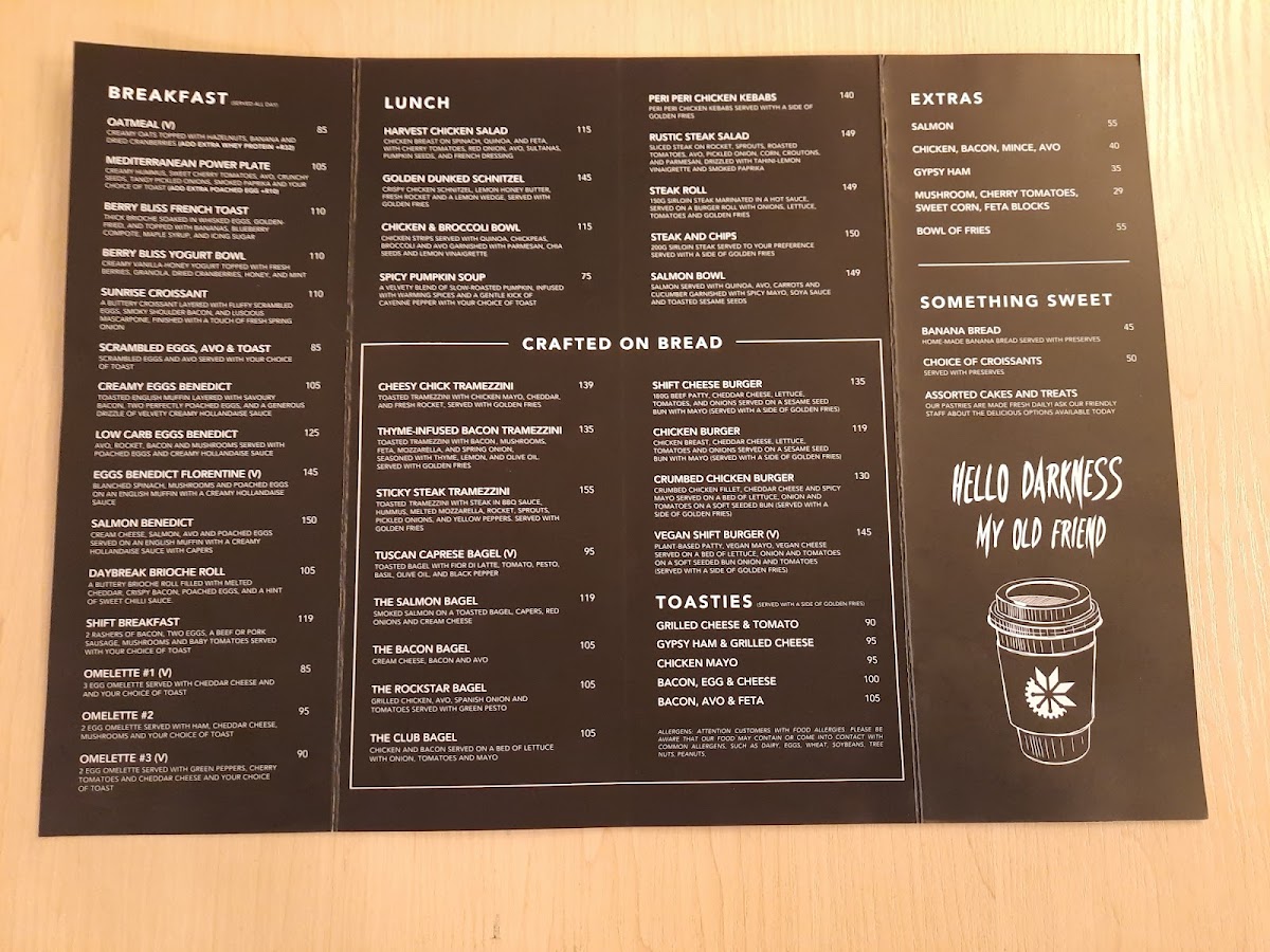 Menu Shift Espresso Bar | Waterway House-2
