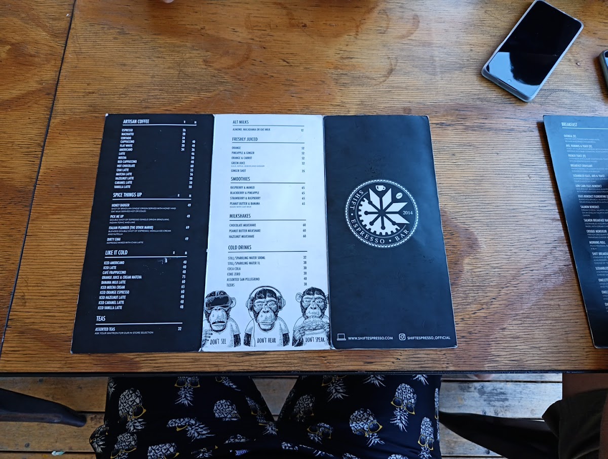 Menu Shift Espresso Bar | Waterway House-5