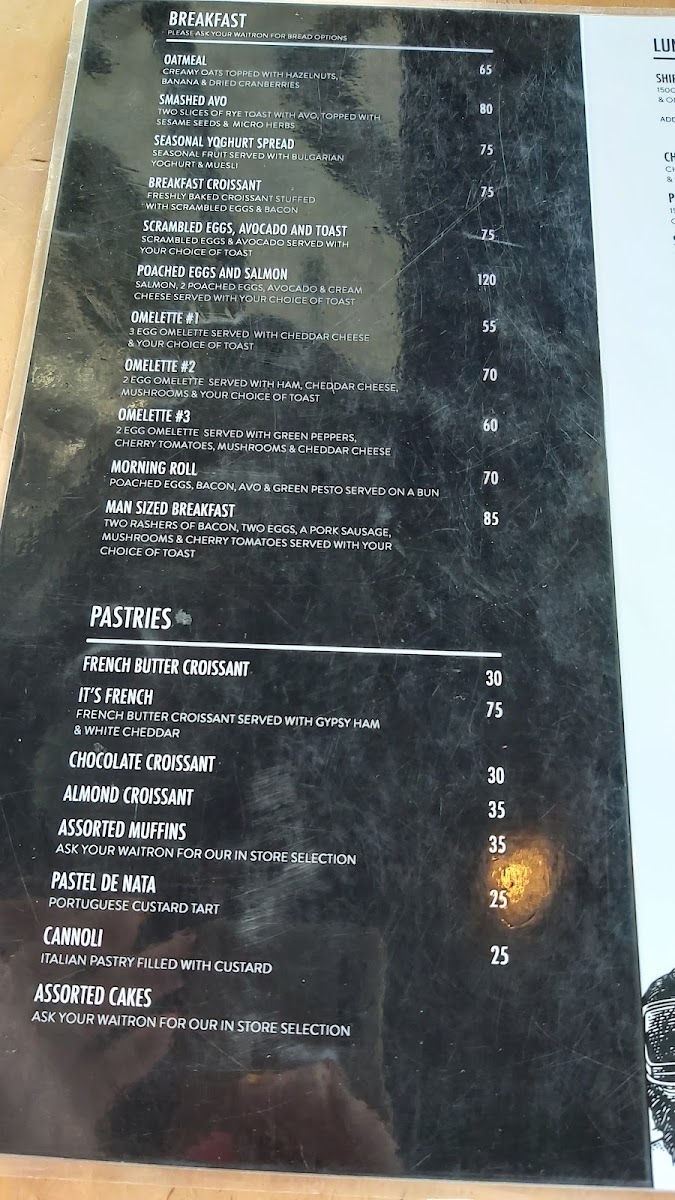 Menu Shift Espresso Bar | Waterway House-8