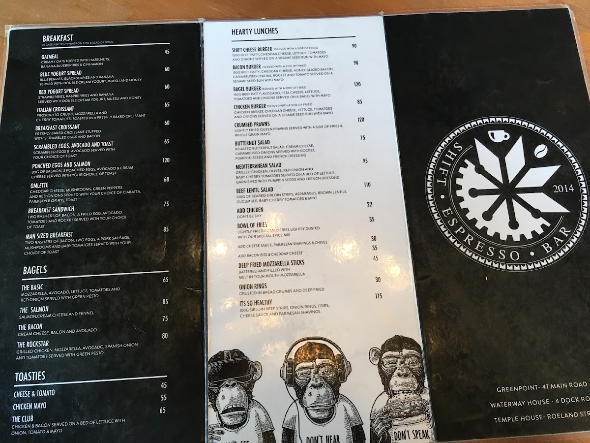 Menu Shift Espresso Bar | Waterway House-9