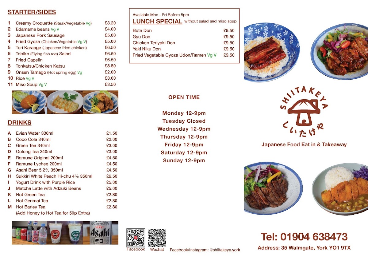 Menu Shiitakeya-3