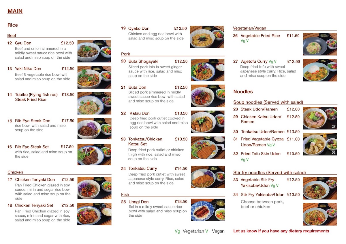 Menu Shiitakeya-4