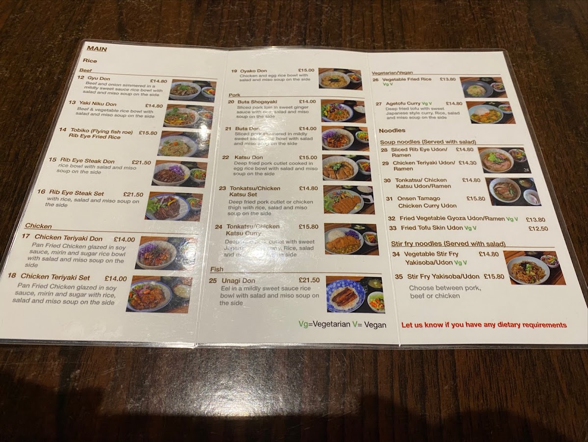 Menu Shiitakeya-5