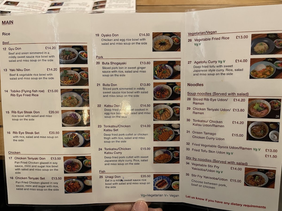 Menu Shiitakeya-7
