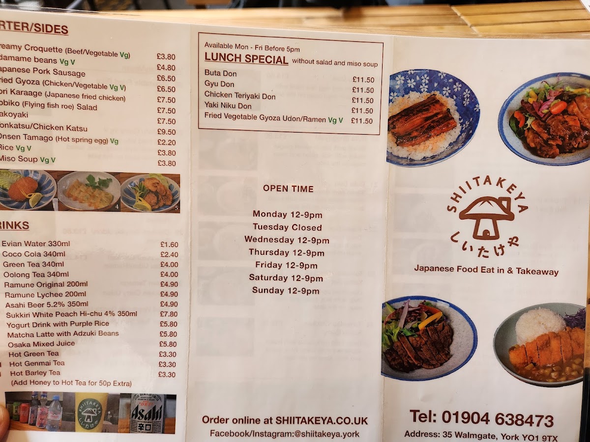 Menu Shiitakeya-9